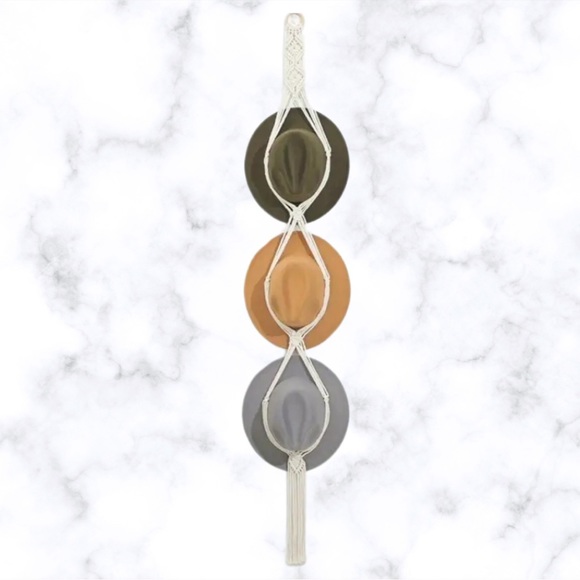 Accessories - Handmade Triple Hat Macramé Wall Hanger